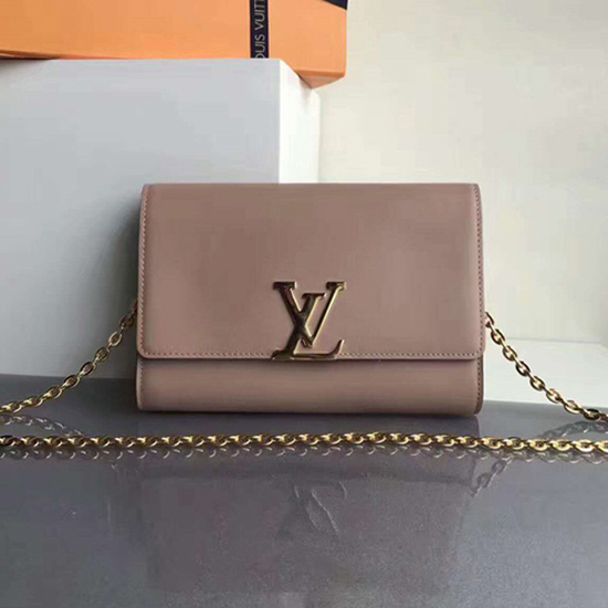Louis Vuitton M51631 Chain Louise Gm Taurillon Leather