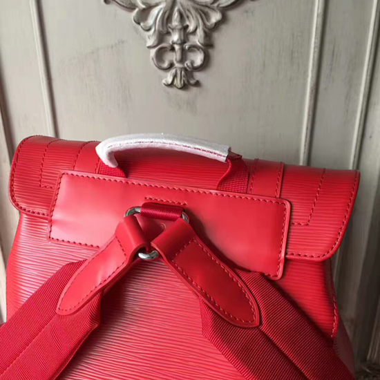 Louis Vuitton Backpack Christopher Epi PM Rouge Pomodoro in