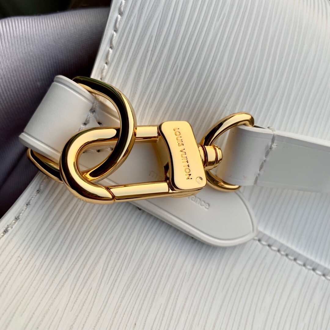 Louis Vuitton Love Lock NoNo Bucket Bag in Epi Leather M53238 White 2019 (KD-90213011 )