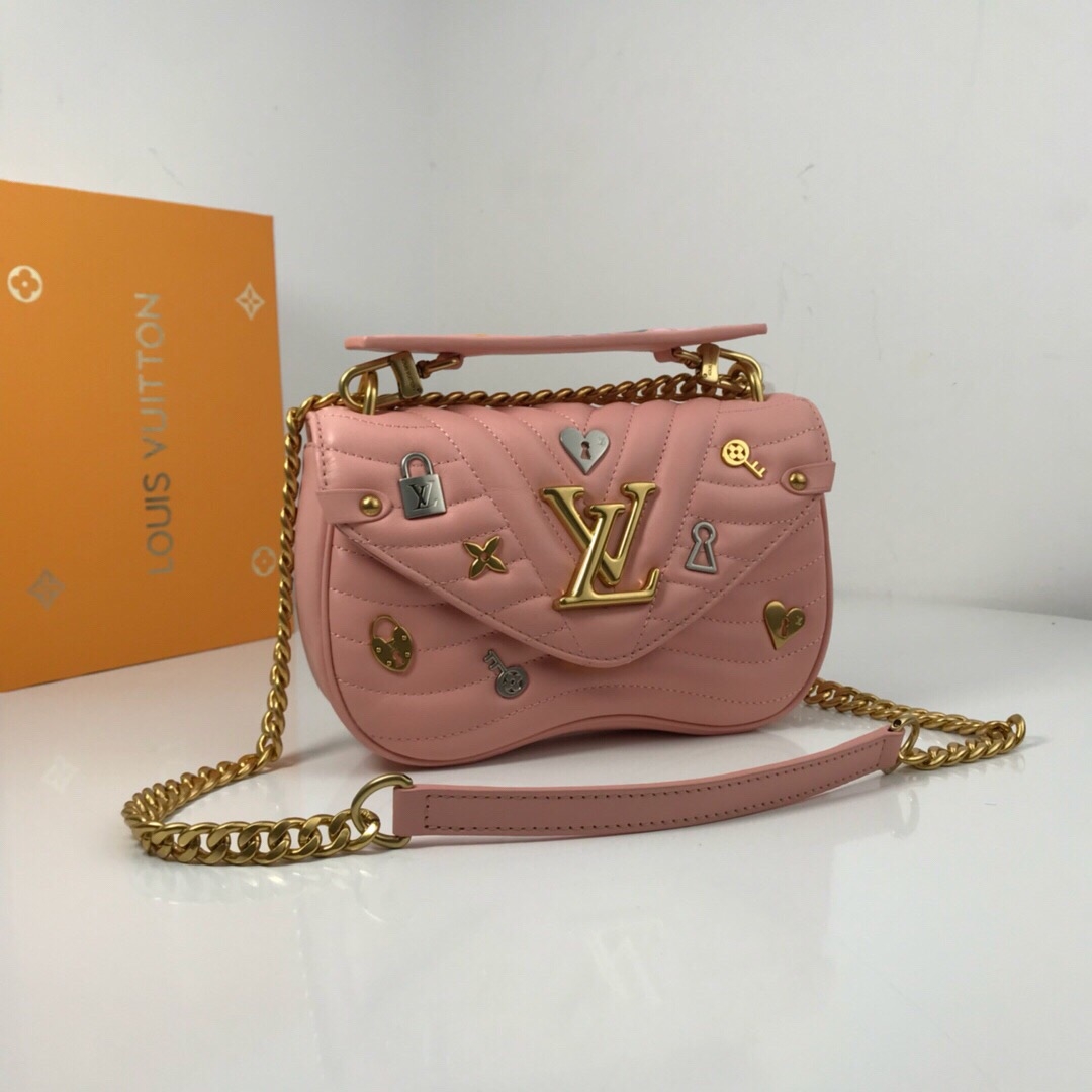 Louis Vuitton Love Lock New Wave Chain Bag M53214 Pink 2019 (YPJ-9021305 )