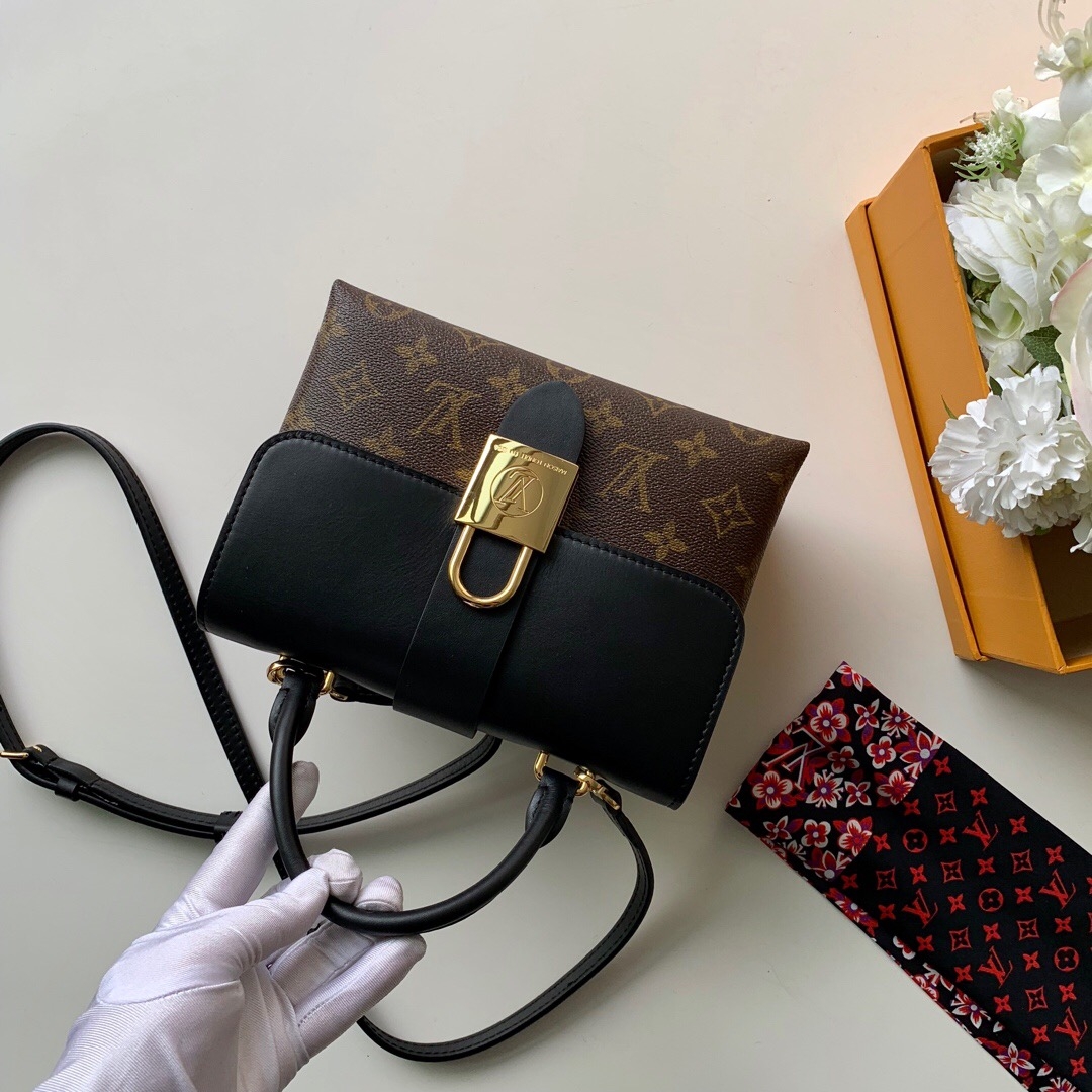 Louis Vuitton Locky BB Top Handle Bag M44141 Black 2019 (KD-9021412 )