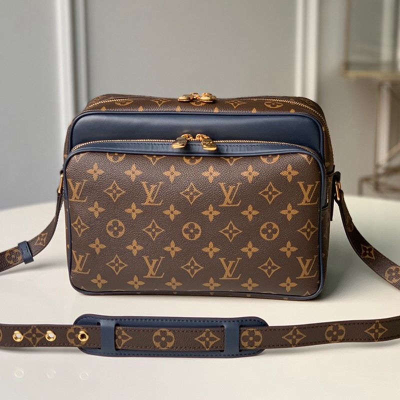 Louis Vuitton Nil Slim Messenger Bag Epi Leather With Monogram Canvas PM at  1stDibs