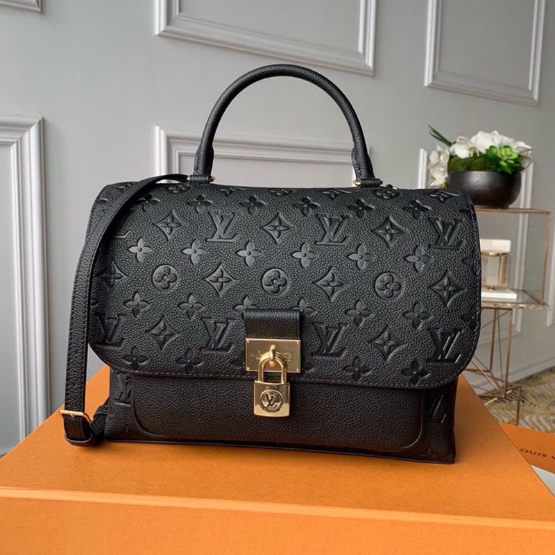 Louis Vuitton Black Monogram Empreinte Leather Marignan