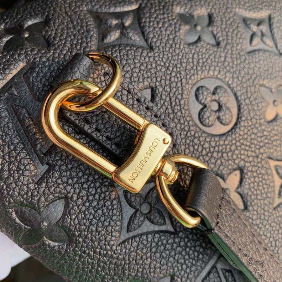 Louis Vuitton Black Embossed Crossbody Bag