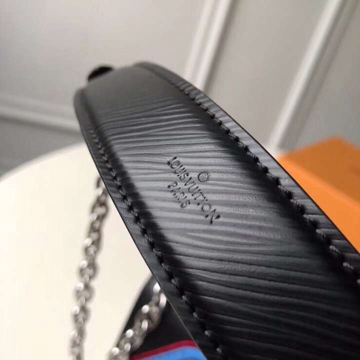 Louis Vuitton Epi Leather Travel Twist MM Bag M52487 Black 2019 (F-9010235 )