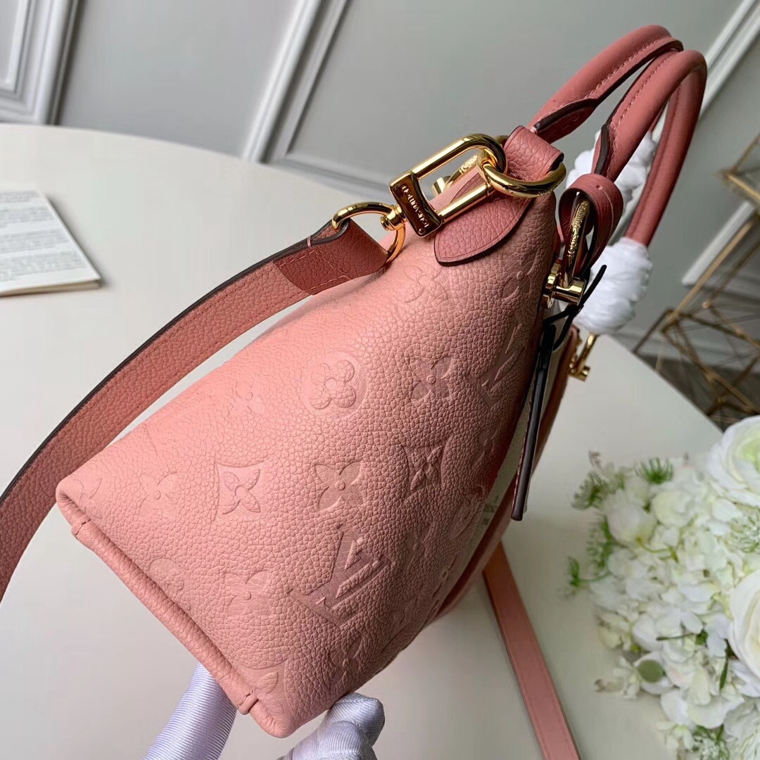 Louis Vuitton Grained Calfskin V Vote BB Bag Pink 2019 (F-9012108 )