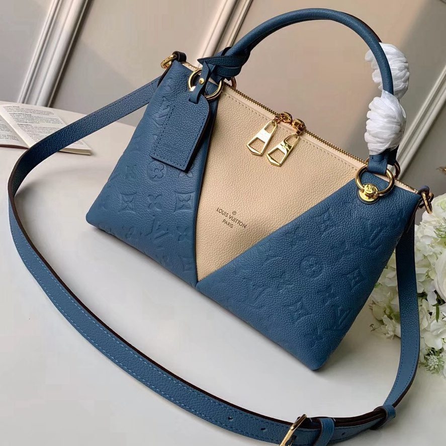 Louis Vuitton Grained Calfskin V Vote BB Bag Blue 2019 (F-9012109 )