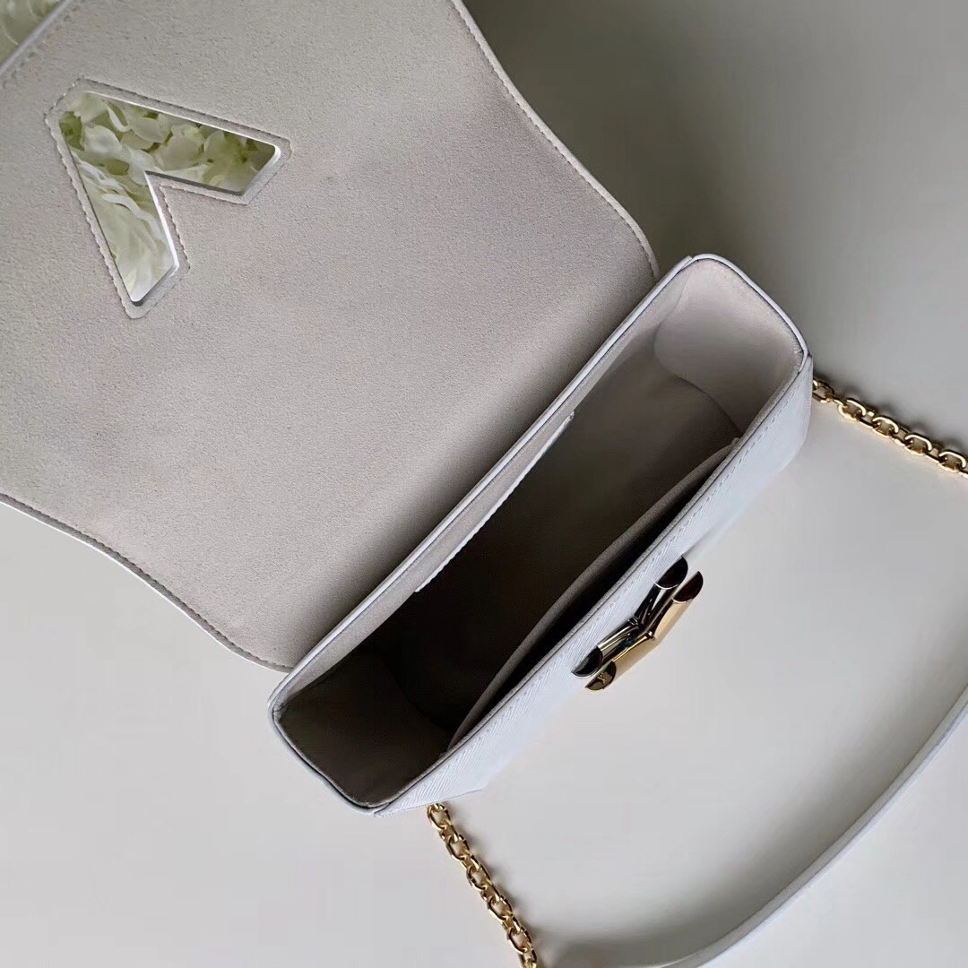 Louis Vuitton Epi Leather Love Lock Twist MM Bag M52890 White 2019 (F-9012118 )