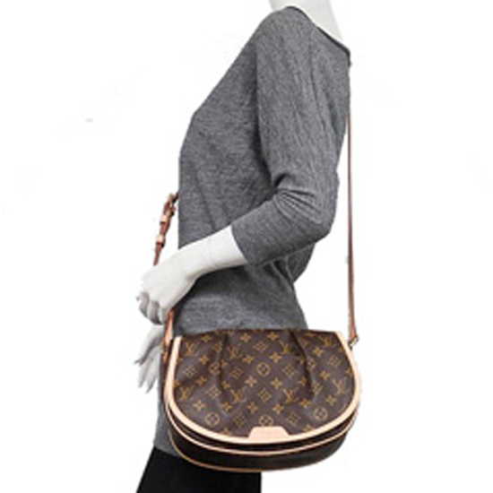 Louis+Vuitton+Menilmontant+Messenger+Bag+PM+Brown+Monogram+Canvas for sale  online