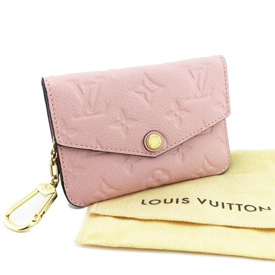 Louis Vuitton Key Pouch Monogram Empreinte Rose Ballerine in Leather with  Gold-tone - US