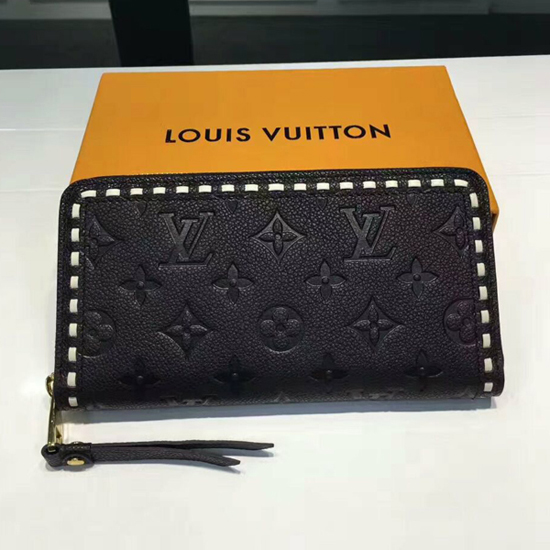 LOUIS VUITTON purse M64805 Zippy wallet Monogram Empreinte Black