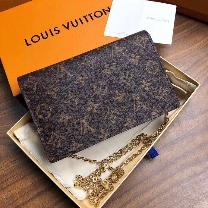 Louis Vuitton Monogram Pallas Wallet - black and brown at 1stDibs