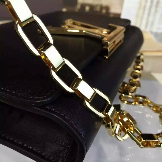 Louis Vuitton M94335 Chain Louise GM Crossbody Bag Taurillon Leather