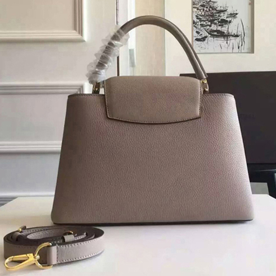 Louis Vuitton LOUIS VUITTON Capucines BB Shoulder Bag Handbag Black Taurillon  Leather M94755