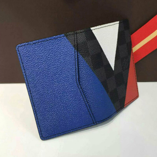 Louis Vuitton N41591 Pocket Organizer Regatta Damier Cobalt Canvas
