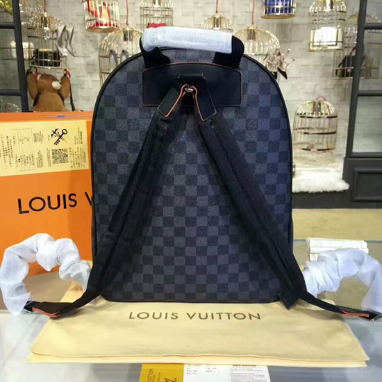 Louis Vuitton Backpack Josh Damier Graphite Alps in Coated Canvas with  Silver-tone - GB