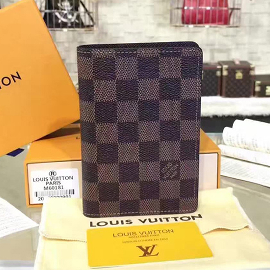 Louis Vuitton Passport Cover N64412 (Damier Ebene), Luxury