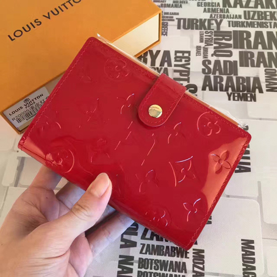 Authentic Louis Vuitton Vernis Red Agenda PM notebook