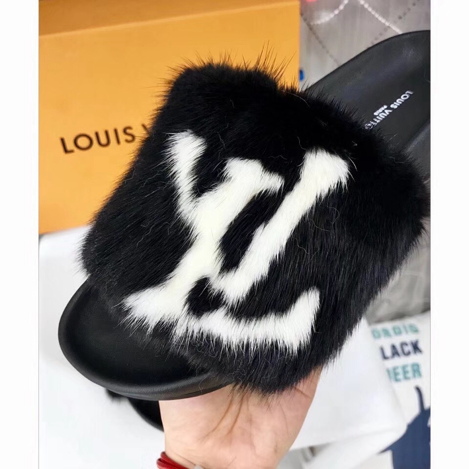 Louis Vuitton Digital Exclusive Bom Dia Flat Mule 1A4G9E Black 2018 (GD4041-8102207 )