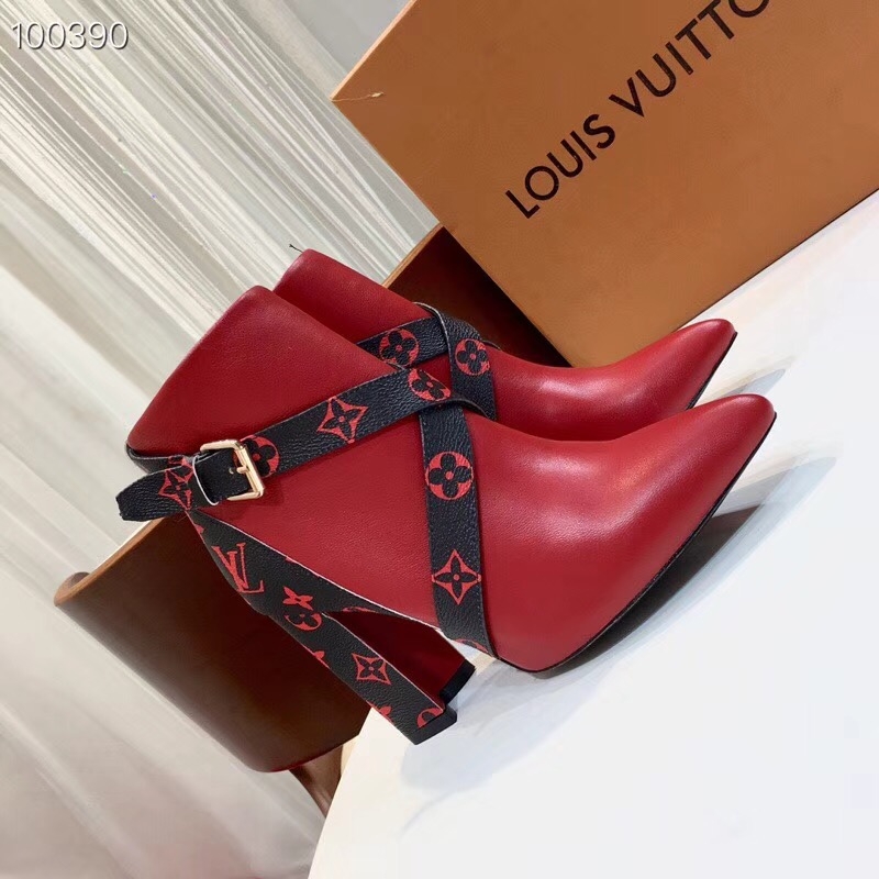 Louis Vuitton Strap Calfskin Ankle Boot Red 2018 (GD1054-8121509 )