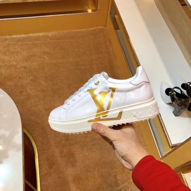 Louis Vuitton Time Out LV Sneaker 1A4VV8 White/Gold 2019 (SIYA-9030850 )
