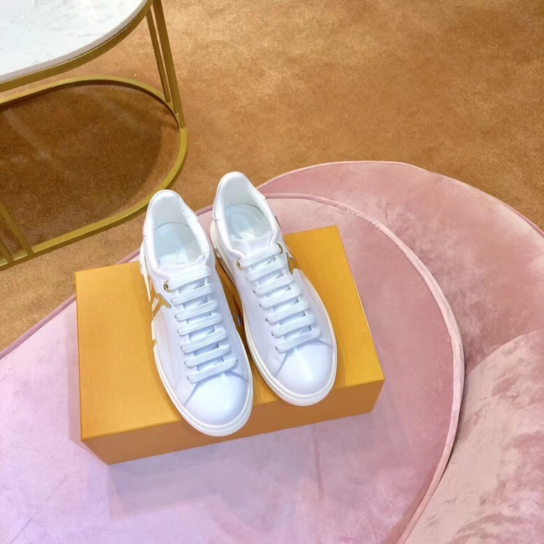 Louis Vuitton Time Out LV Sneaker 1A4VV8 White/Gold 2019 (SIYA-9030850 )