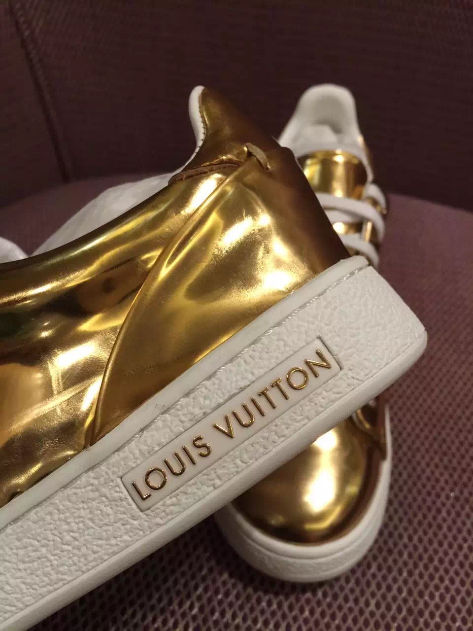 Louis Vuitton Frontrow Sneaker 1A0SSY Gold 2016 (GD5013-6030218 )