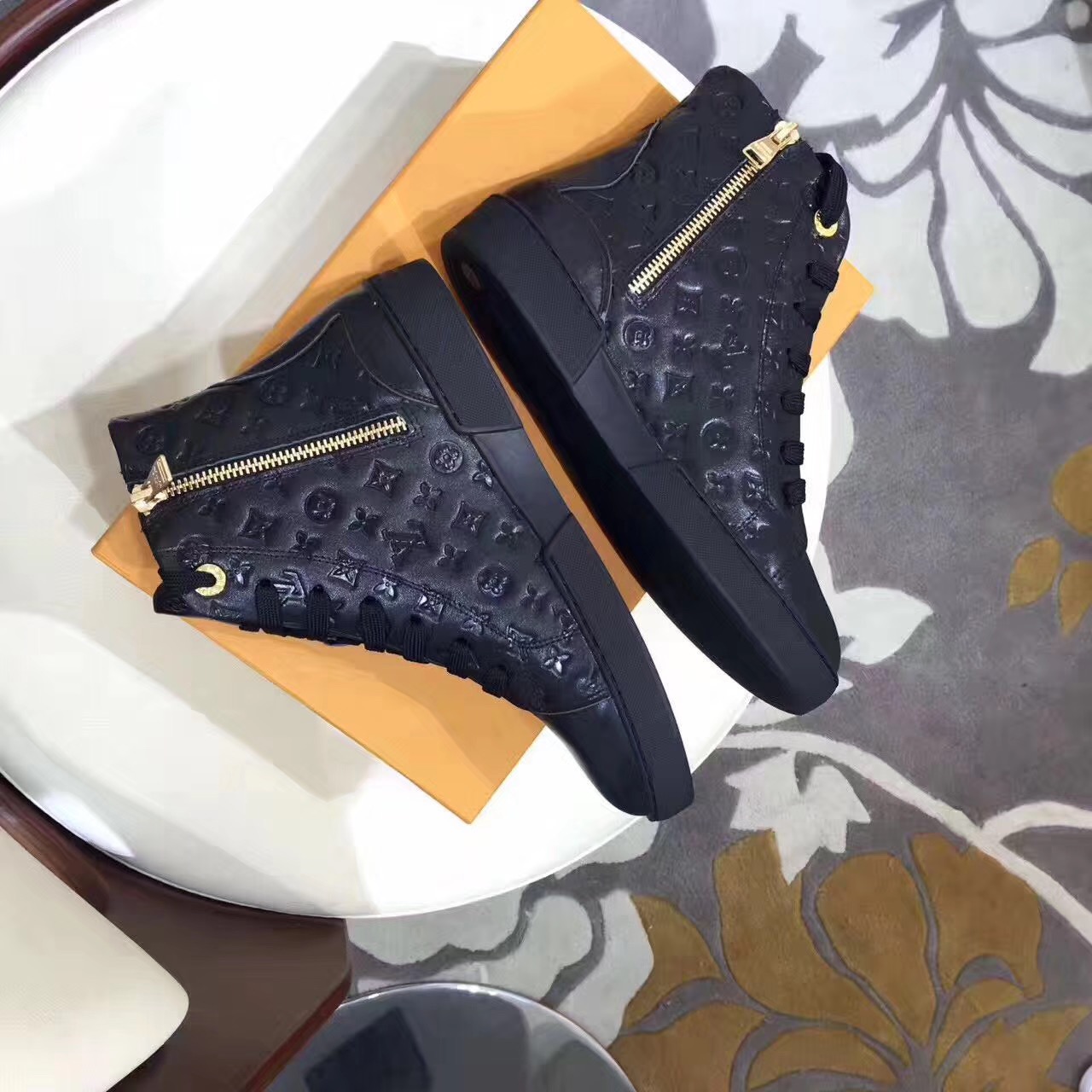 Louis Vuitton Stellar Sneaker Boot 1A2XPK Black 2017 (GD5010-7091827 )