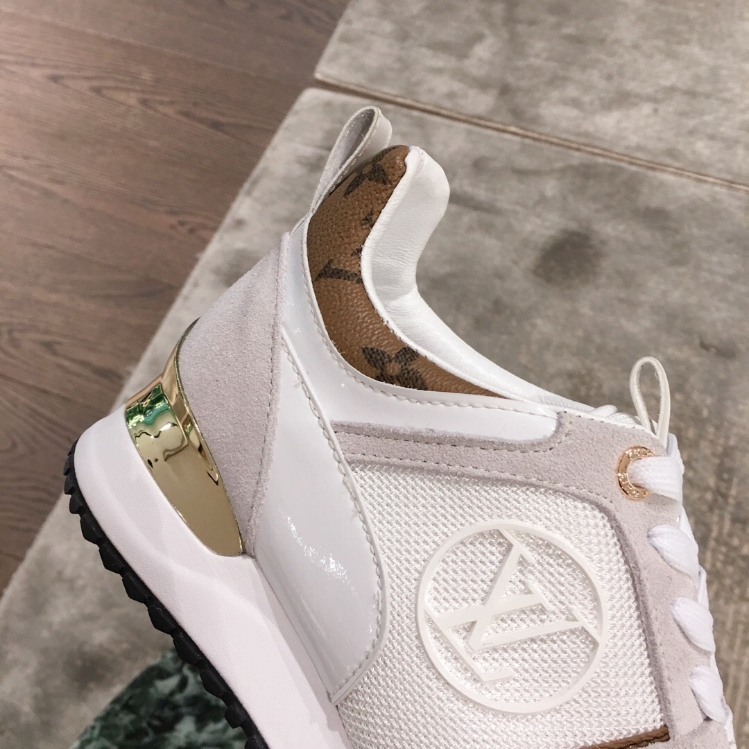 Louis Vuitton Run Away Sneaker 1A4XNL White/Monogram Canvas 2019(For Men and Women) (KL-9031109 )