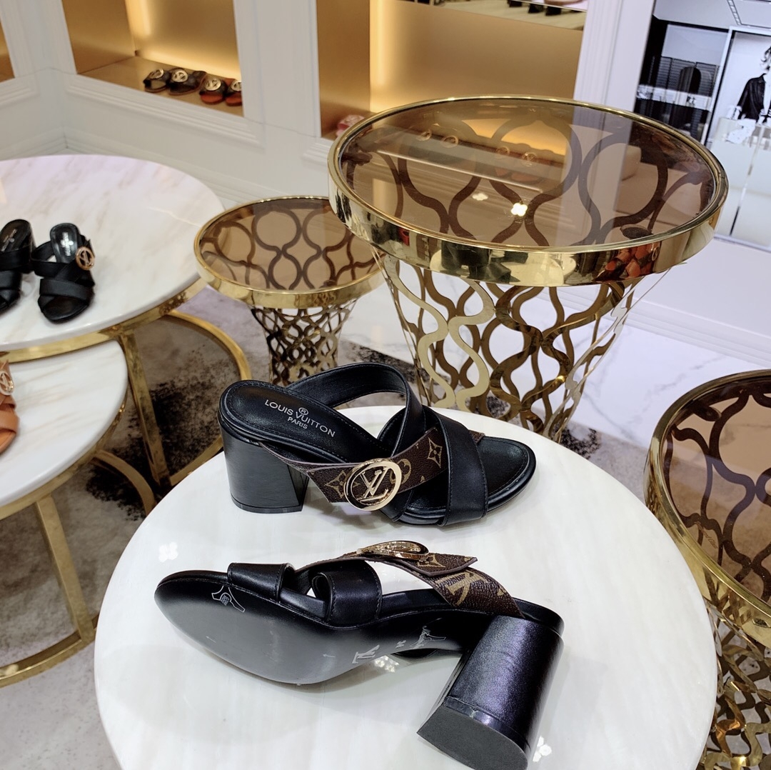 Louis Vuitton Sandals Waterfront Mules Multi Color Pool Slides LV