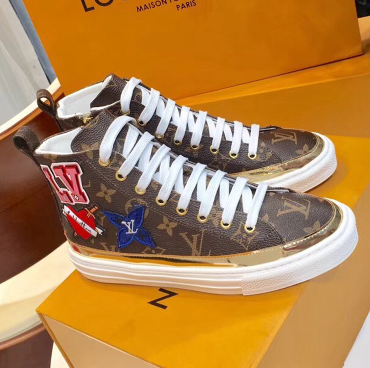 Louis Vuitton, Shoes, Lv Stellar Sneaker Boot