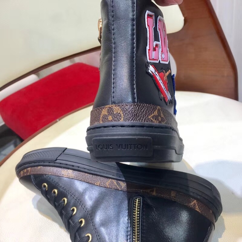 Louis Vuitton LV Black Heart STELLAR Sneaker Boot Black 2018 (GD1054-8090155 )