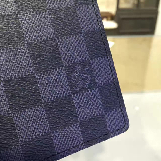 Louis Vuitton N60031 Passport Cover Damier Graphite Canvas